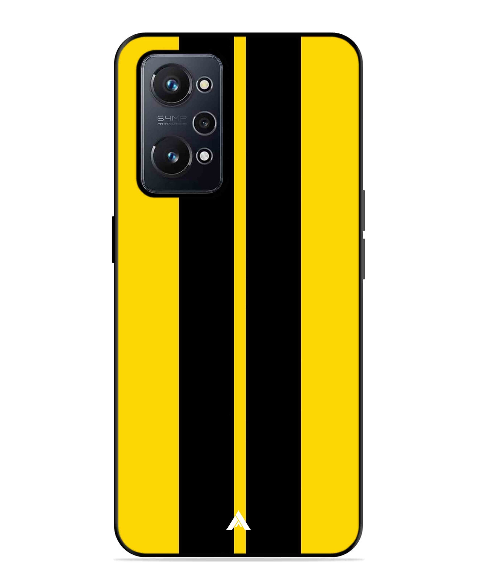 Stripe Pattern 4 Metal Back Cover Phone Case for Realme GT Neo 2