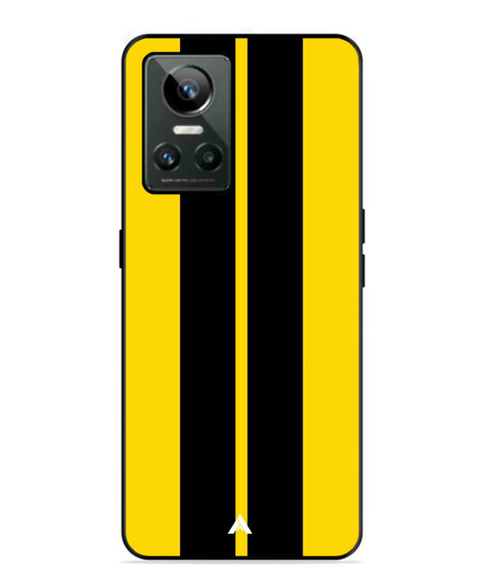Stripe Pattern 4 Metal Back Cover Phone Case for Realme GT Neo 3