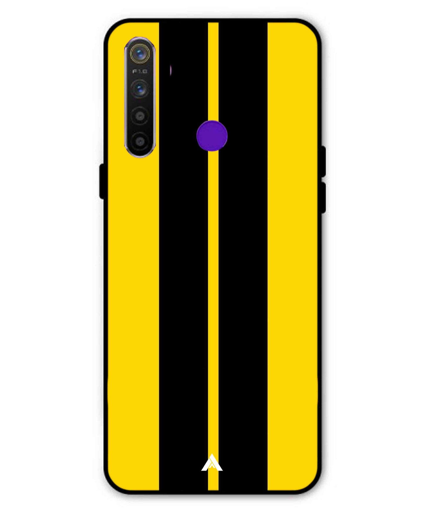Stripe Pattern 4 Metal Back Cover Phone Case for Realme Narzo 10