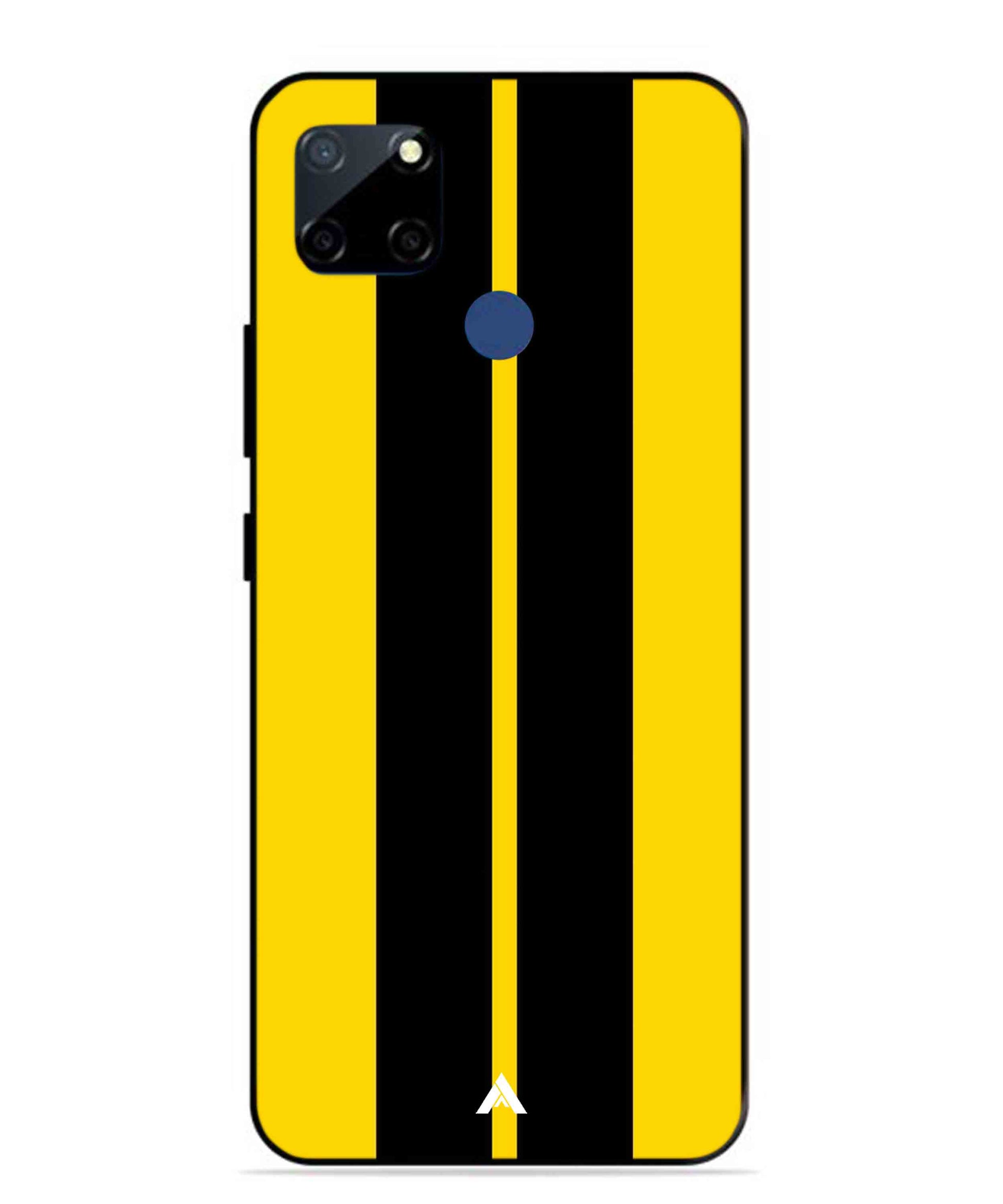 Stripe Pattern 4 Metal Back Cover Phone Case for Realme Narzo 30A
