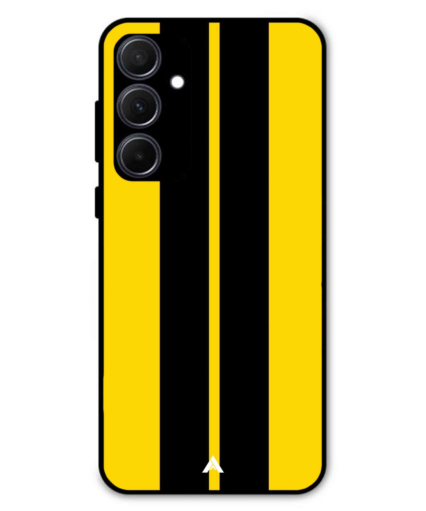 Stripe Pattern 4 Metal Back Cover Phone Case for Samsung Galaxy A35