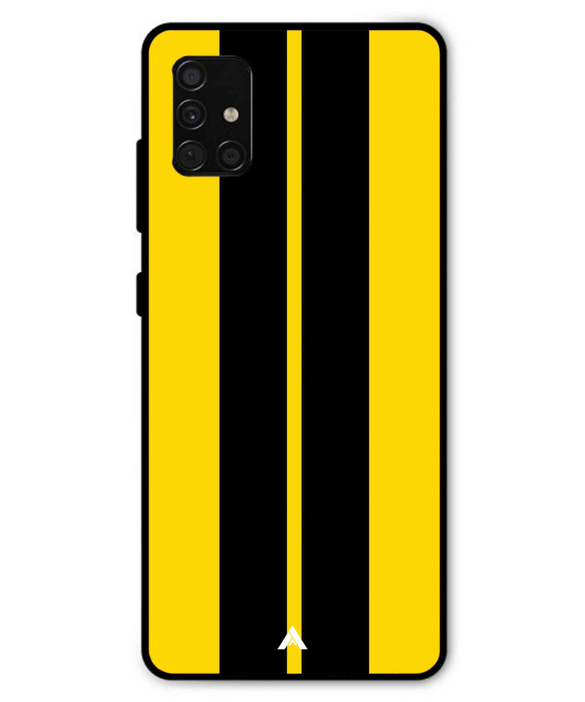 Stripe Pattern 4 Metal Back Cover Phone Case for Samsung Galaxy A51