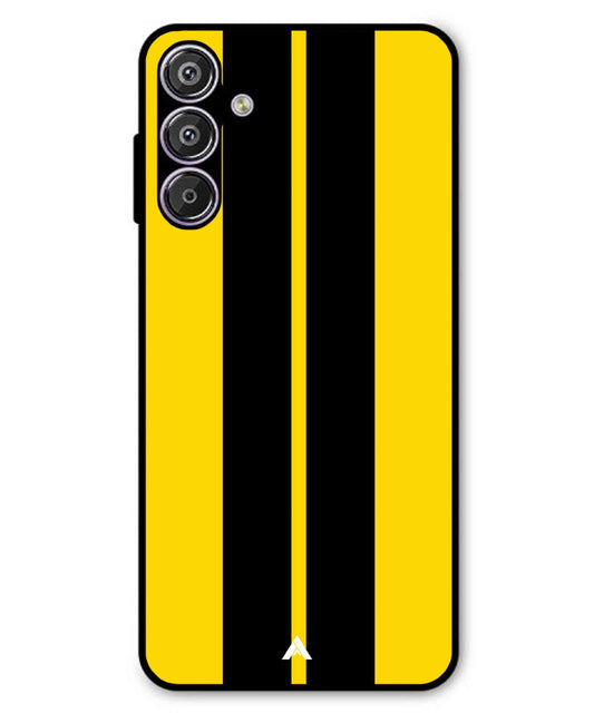 Stripe Pattern 4 Metal Back Cover Phone Case for Samsung Galaxy F15