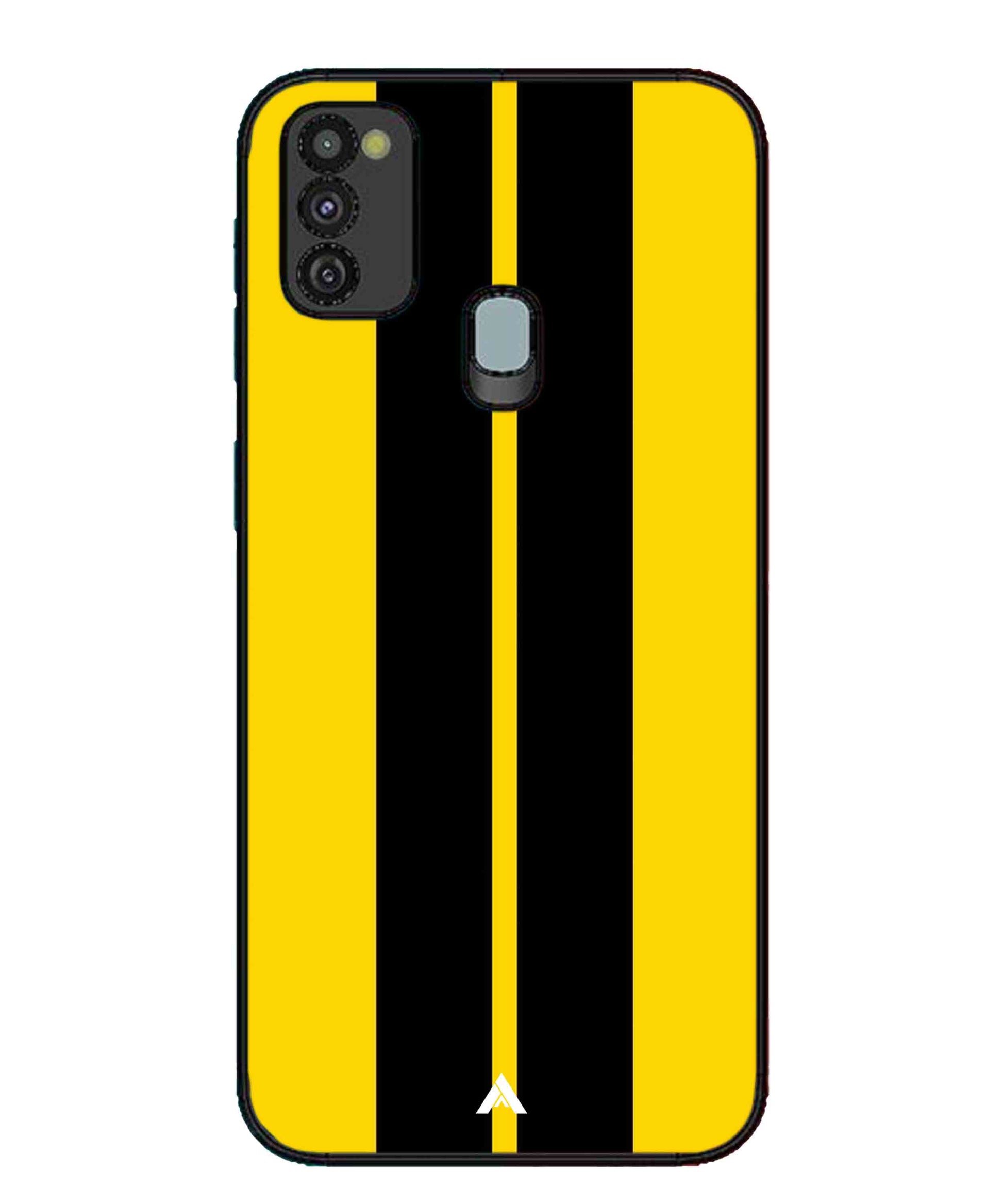 Stripe Pattern 4 Metal Back Cover Phone Case for Samsung Galaxy M30s
