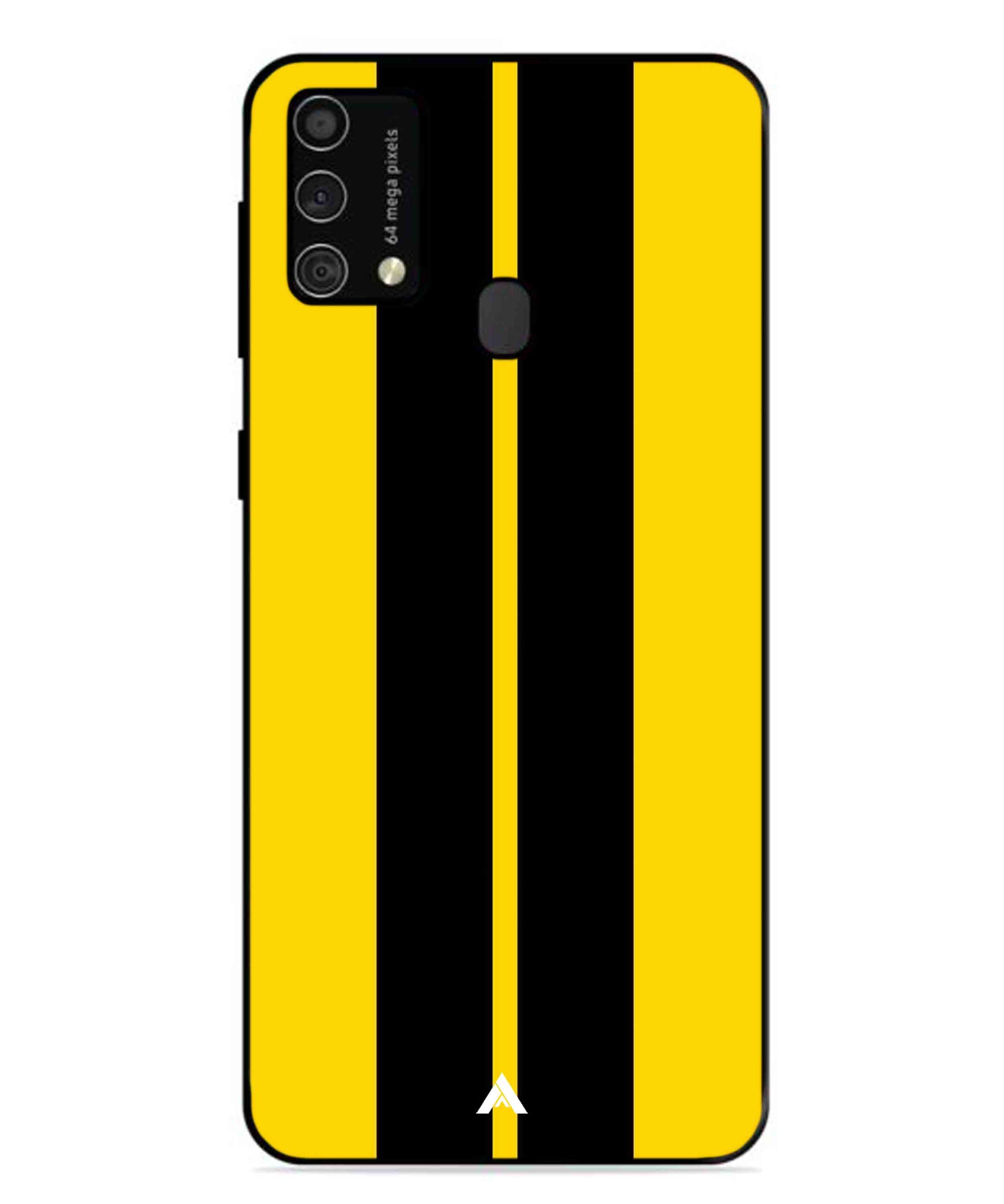 Stripe Pattern 4 Metal Back Cover Phone Case for Samsung Galaxy M31