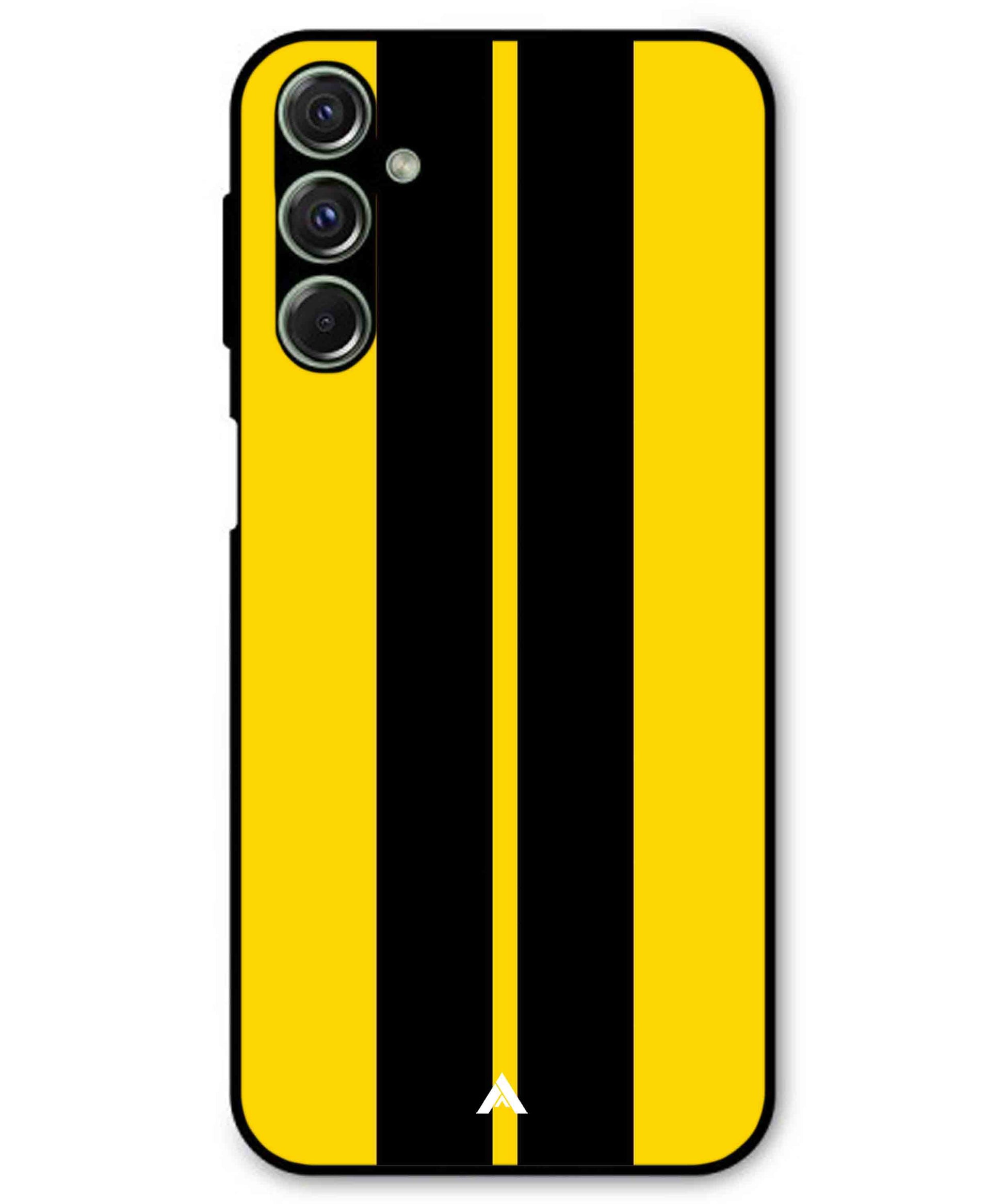 Stripe Pattern 4 Metal Back Cover Phone Case for Samsung Galaxy M34