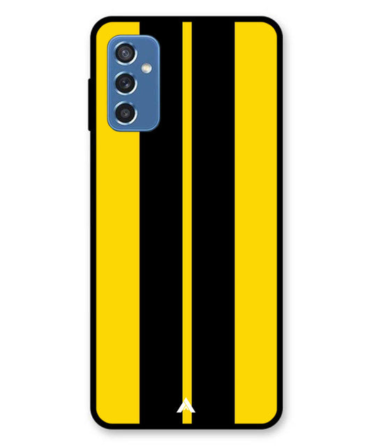 Stripe Pattern 4 Metal Back Cover Phone Case for Samsung Galaxy M52