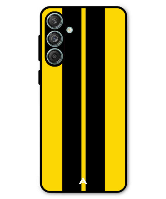 Stripe Pattern 4 Metal Back Cover Phone Case for Samsung Galaxy M55