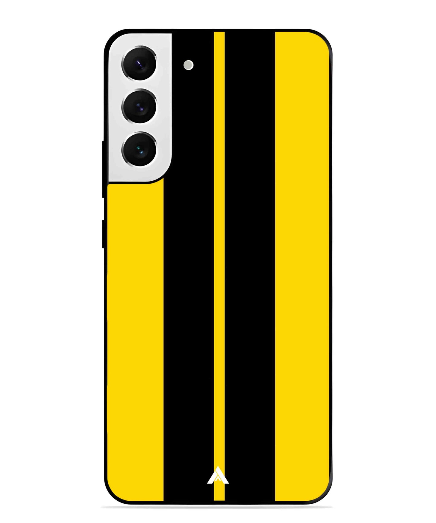 Stripe Pattern 4 Metal Back Cover Phone Case for Samsung Galaxy S22 Plus