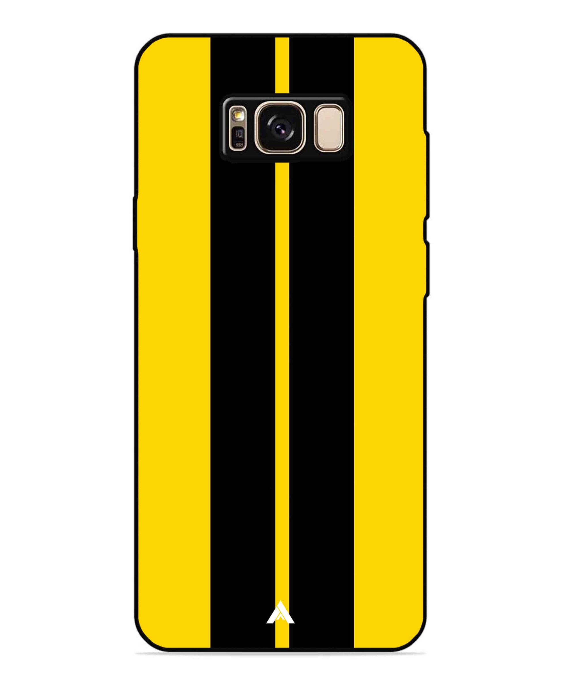 Stripe Pattern 4 Metal Back Cover Phone Case for Samsung Galaxy S8 Plus