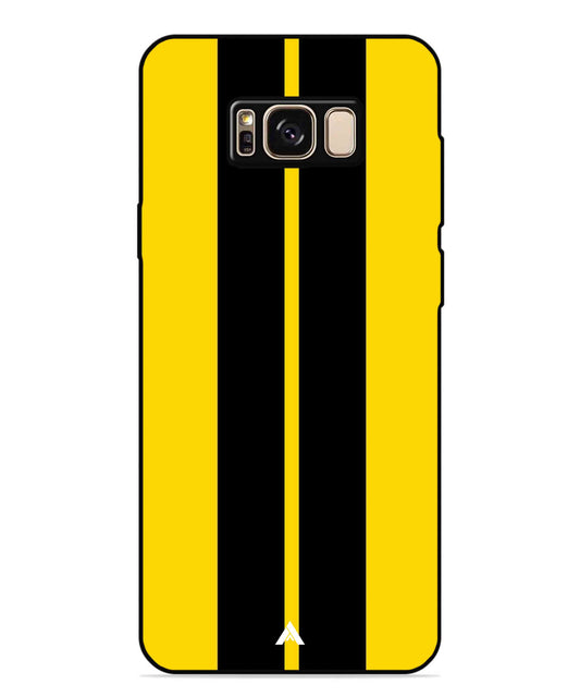 Stripe Pattern 4 Metal Back Cover Phone Case for Samsung Galaxy S8 Plus