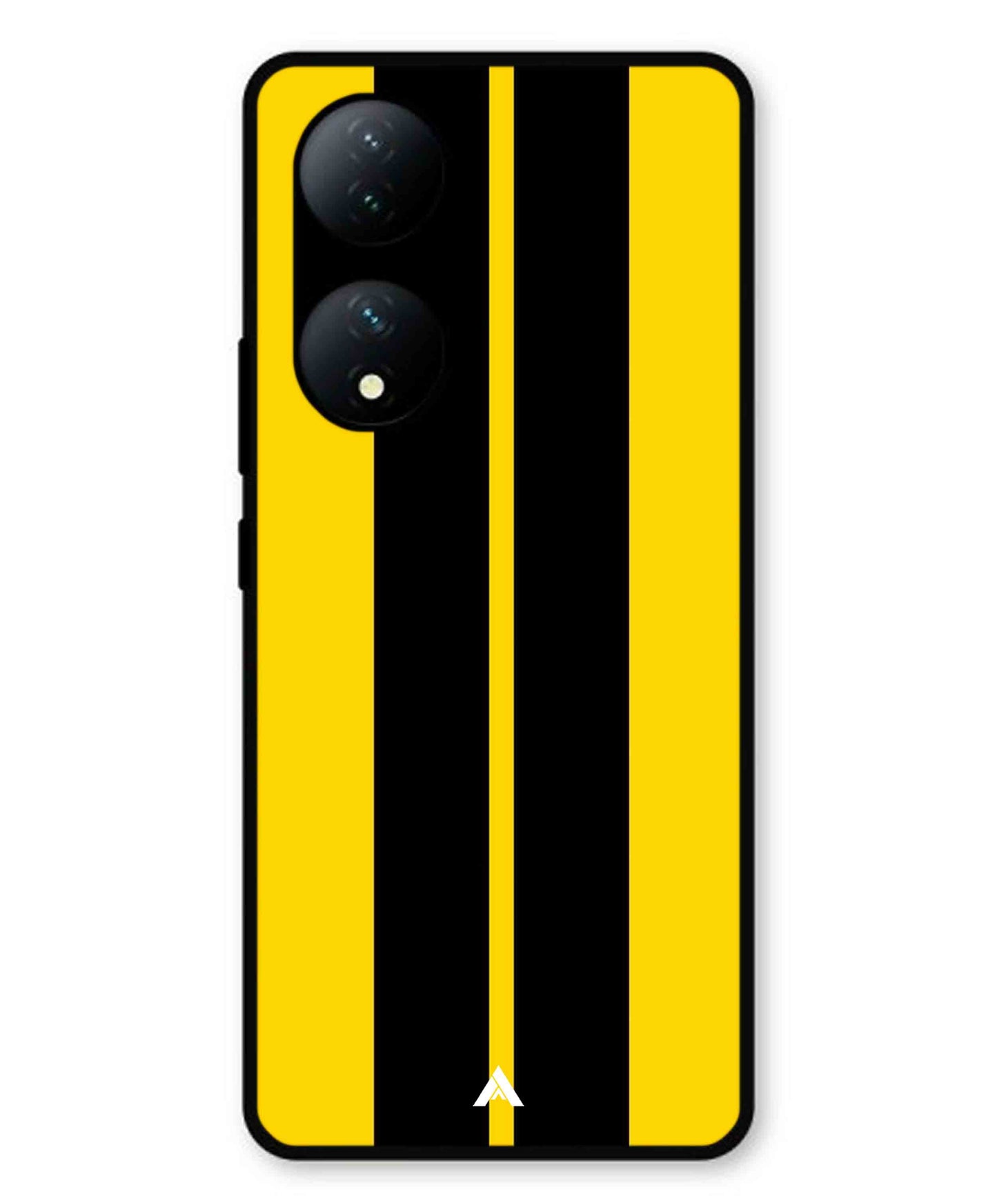 Stripe Pattern 4 Metal Back Cover Phone Case for Vivo T2