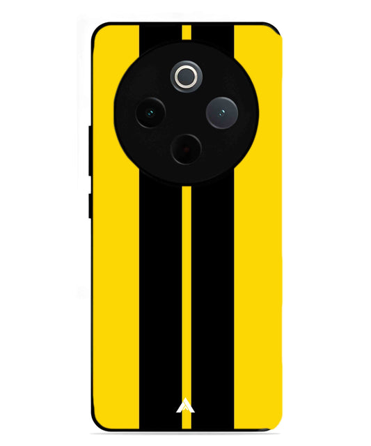 Stripe Pattern 4 Metal Back Cover Phone Case for Vivo T4