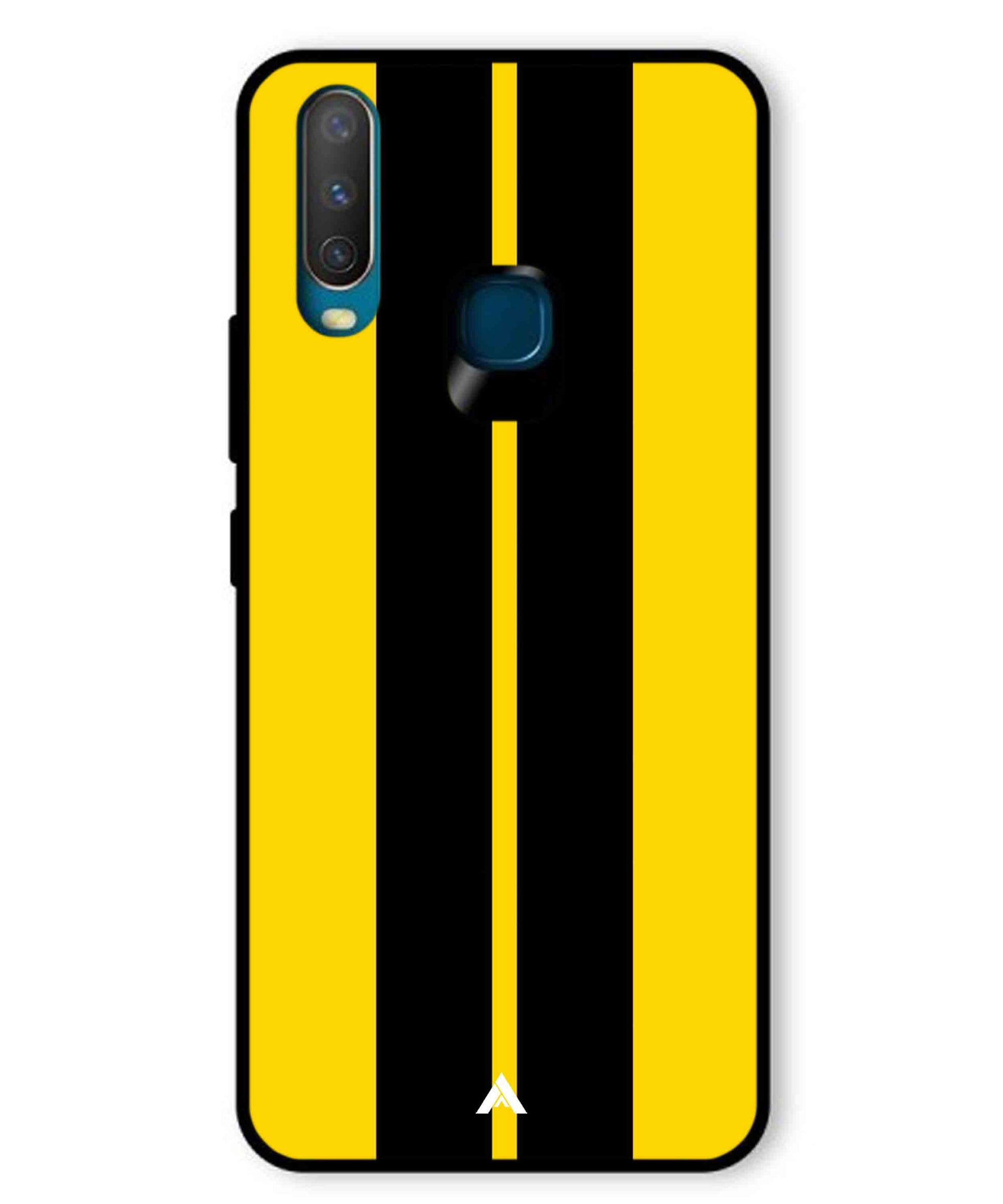 Stripe Pattern 4 Metal Back Cover Phone Case for Vivo U10