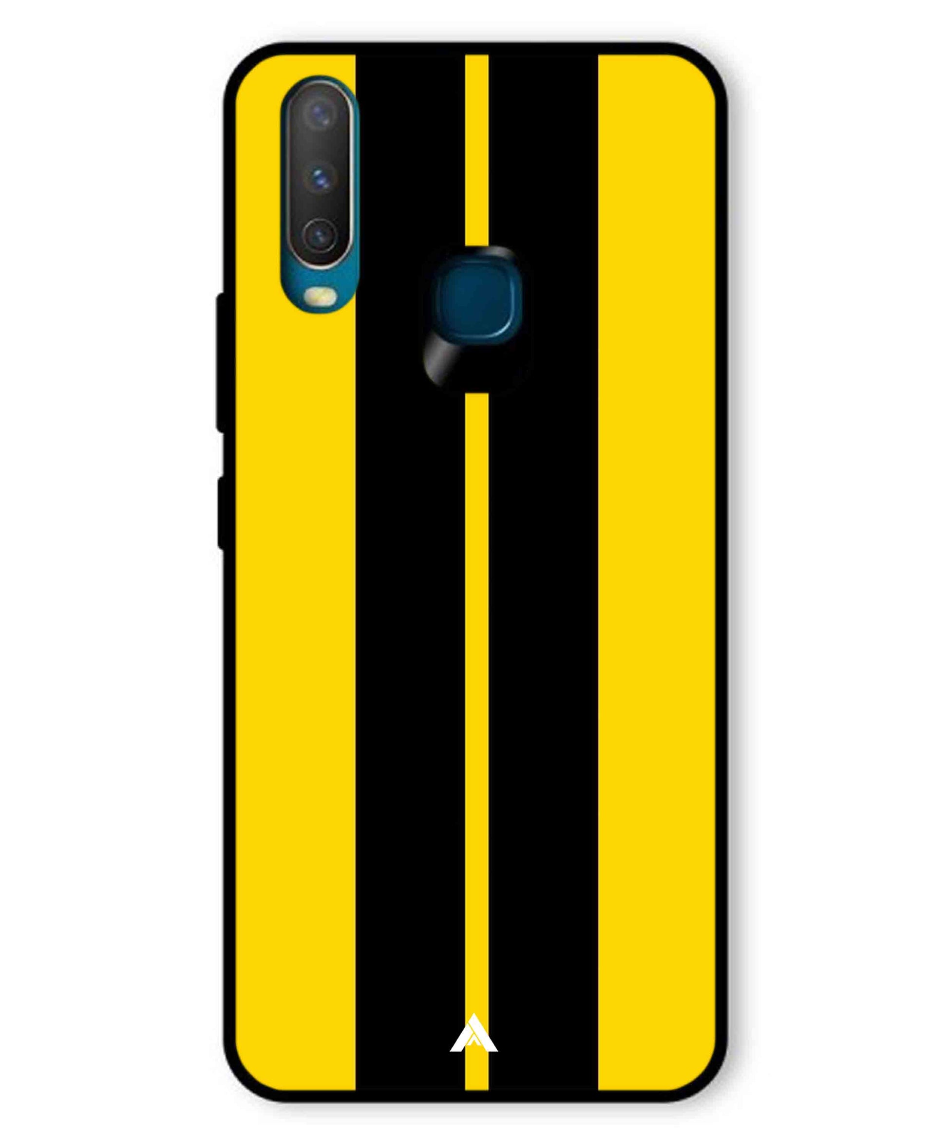 Stripe Pattern 4 Metal Back Cover Phone Case for Vivo Y17