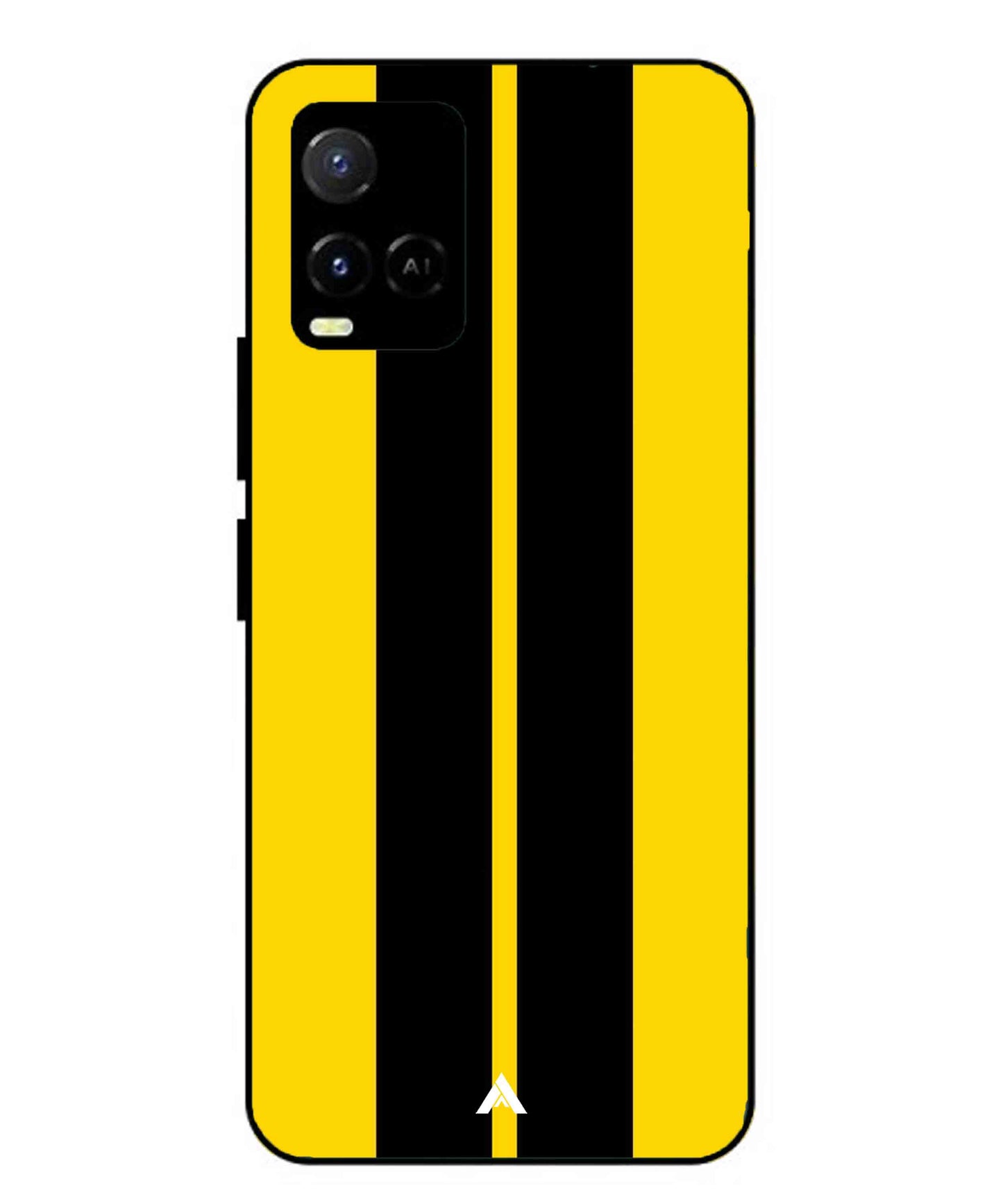 Stripe Pattern 4 Metal Back Cover Phone Case for Vivo Y21