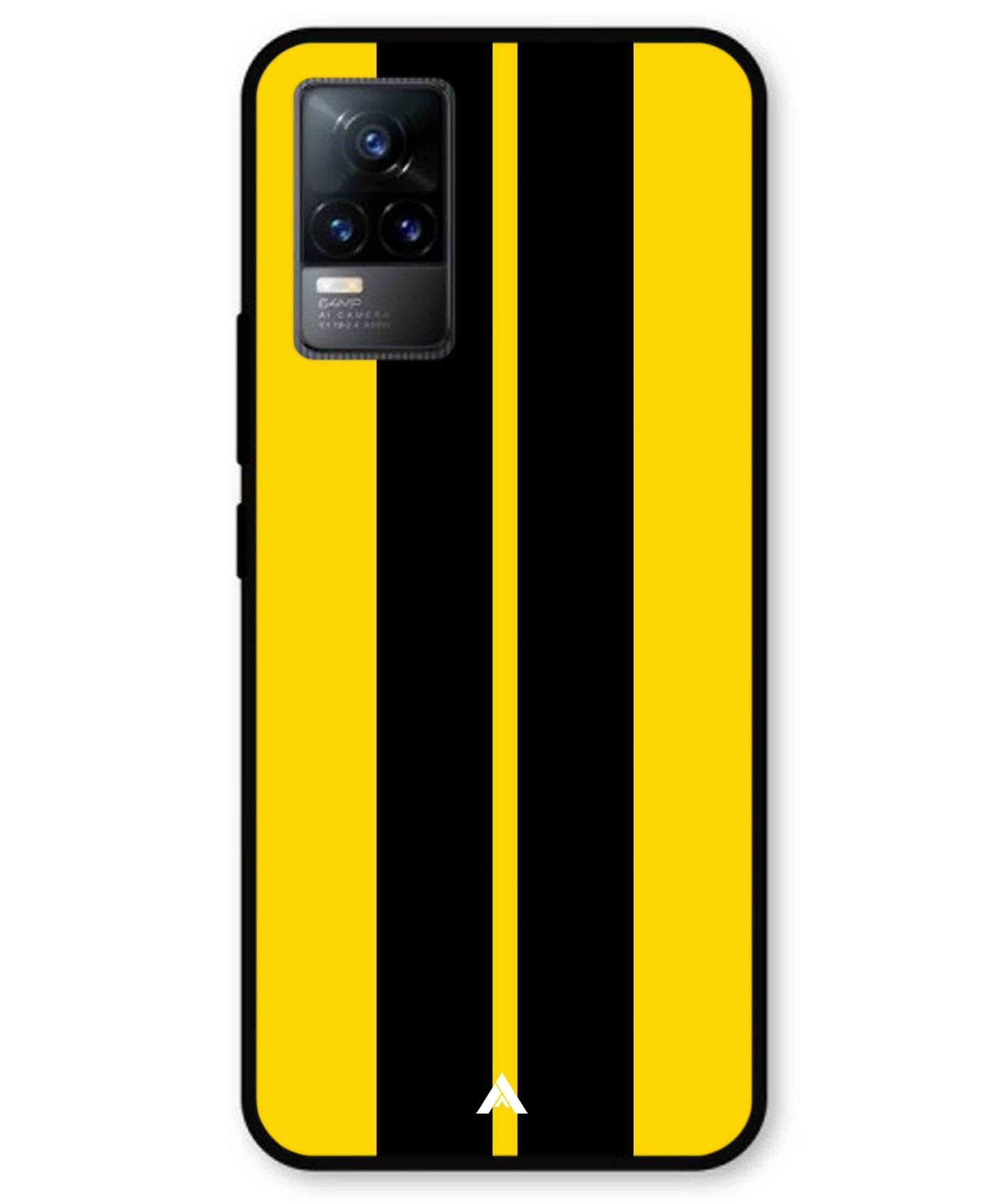 Stripe Pattern 4 Metal Back Cover Phone Case for Vivo Y73