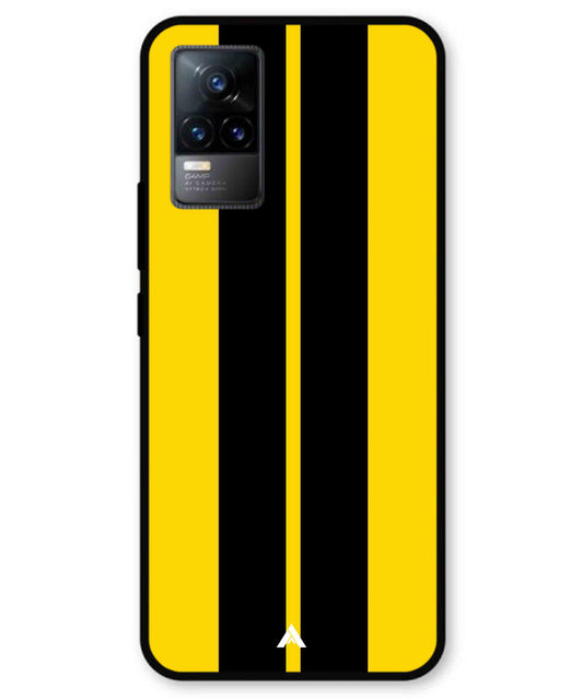 Stripe Pattern 4 Metal Back Cover Phone Case for Vivo Y73