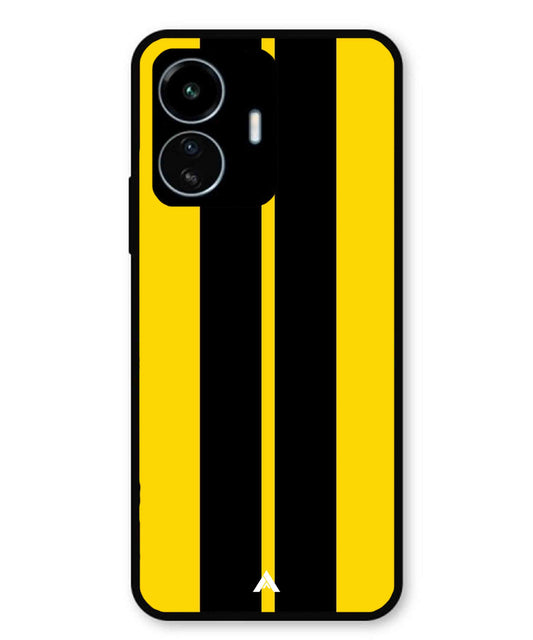 Stripe Pattern 4 Metal Back Cover Phone Case for Vivo Y77