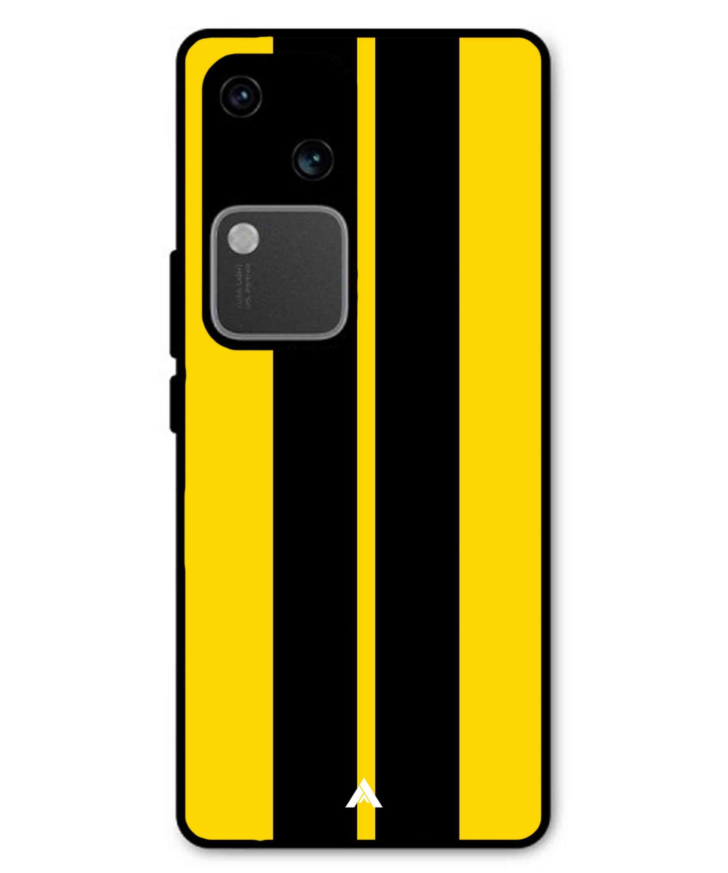 Stripe Pattern 4 Metal Back Cover Phone Case for Vivo v30