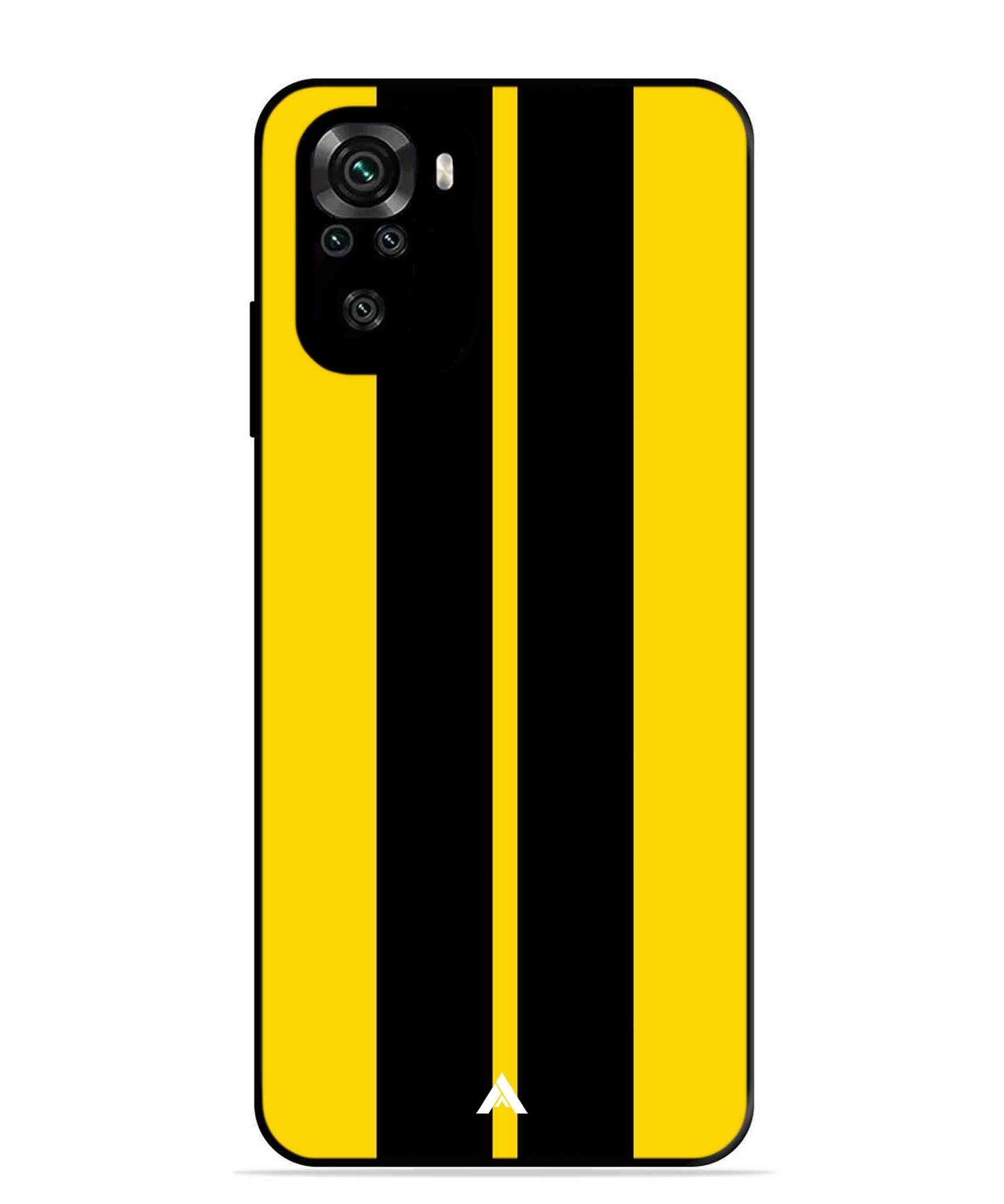 Stripe Pattern 4 Metal Back Cover Phone Case for Xiaomi Redmi Note 11SE