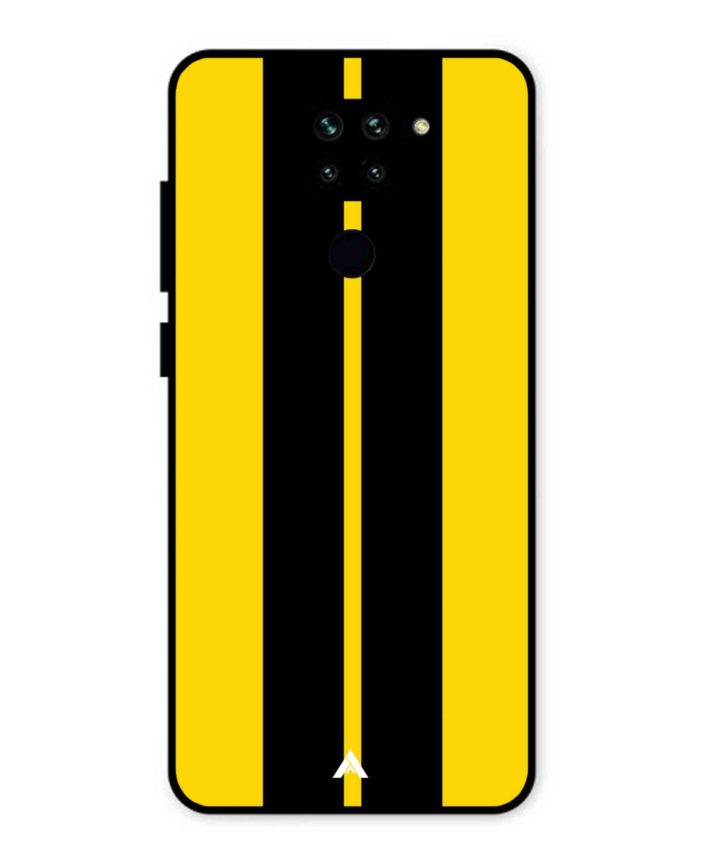 Stripe Pattern 4 Metal Back Cover Phone Case for Xiaomi Redmi Note 9