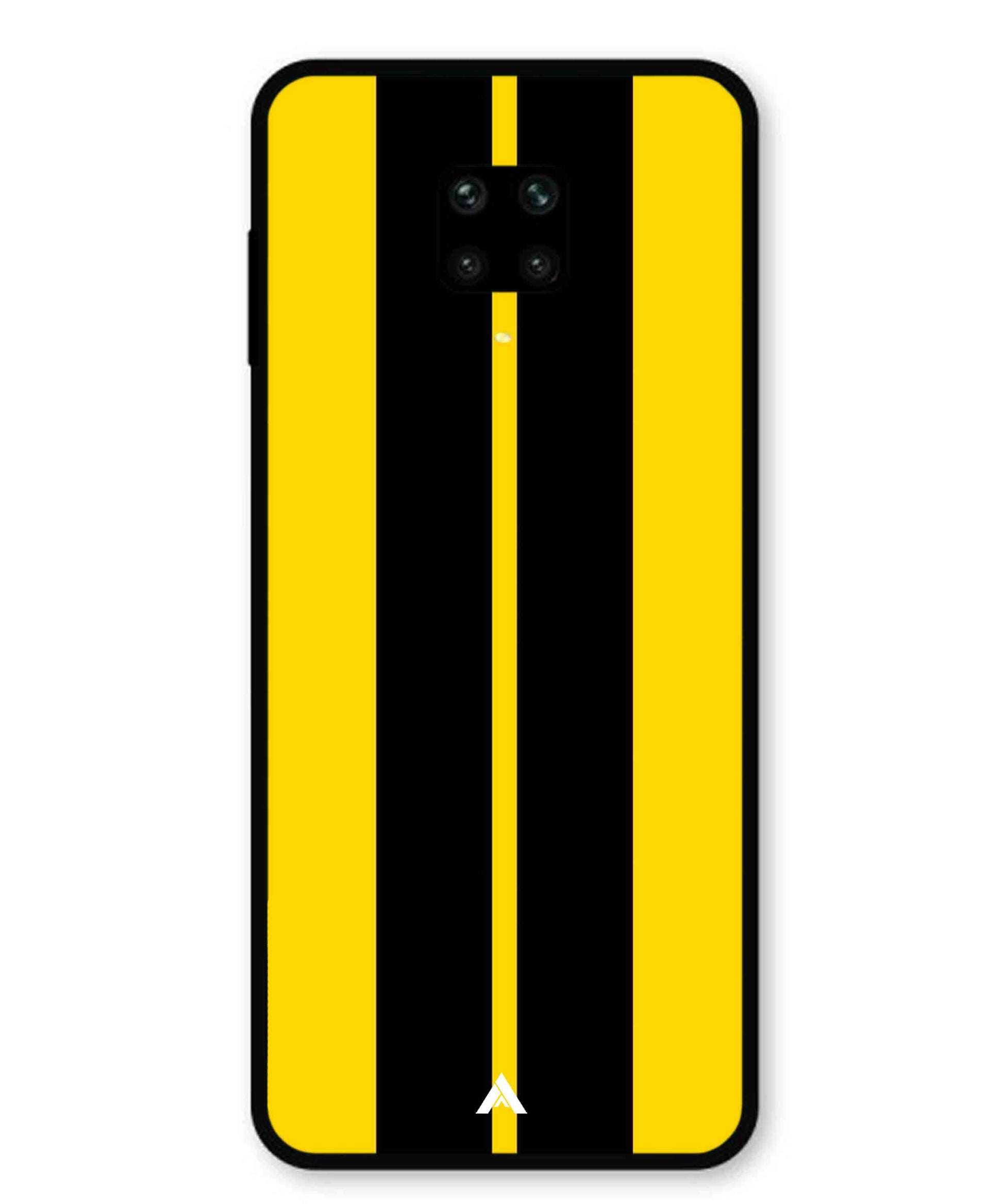 Stripe Pattern 4 Metal Back Cover Phone Case for Xiaomi Redmi Note 9 Pro Max