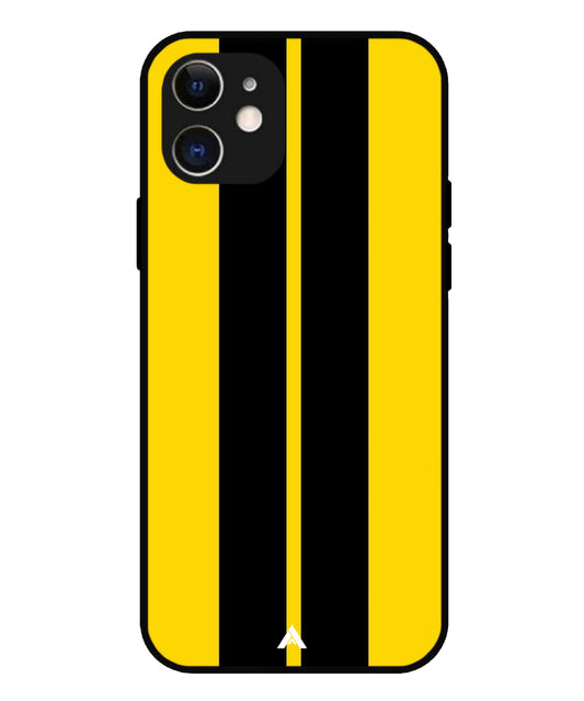 Stripe Pattern 4 Metal Back Cover Phone Case for iPhone 12