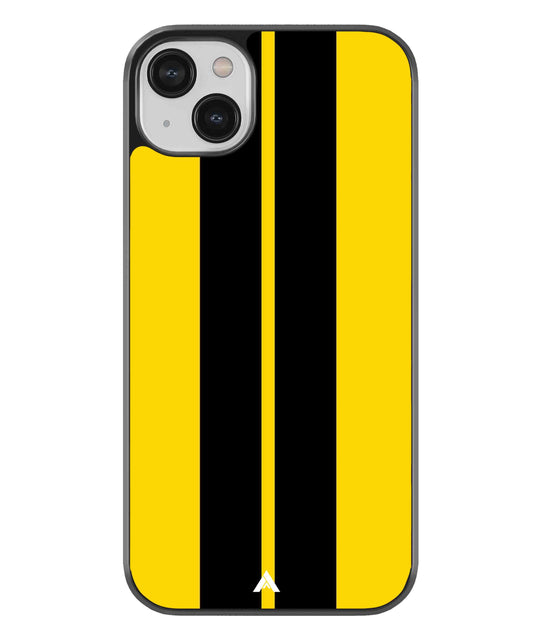 Stripe Pattern 4 Metal Back Cover Phone Case for iPhone 13