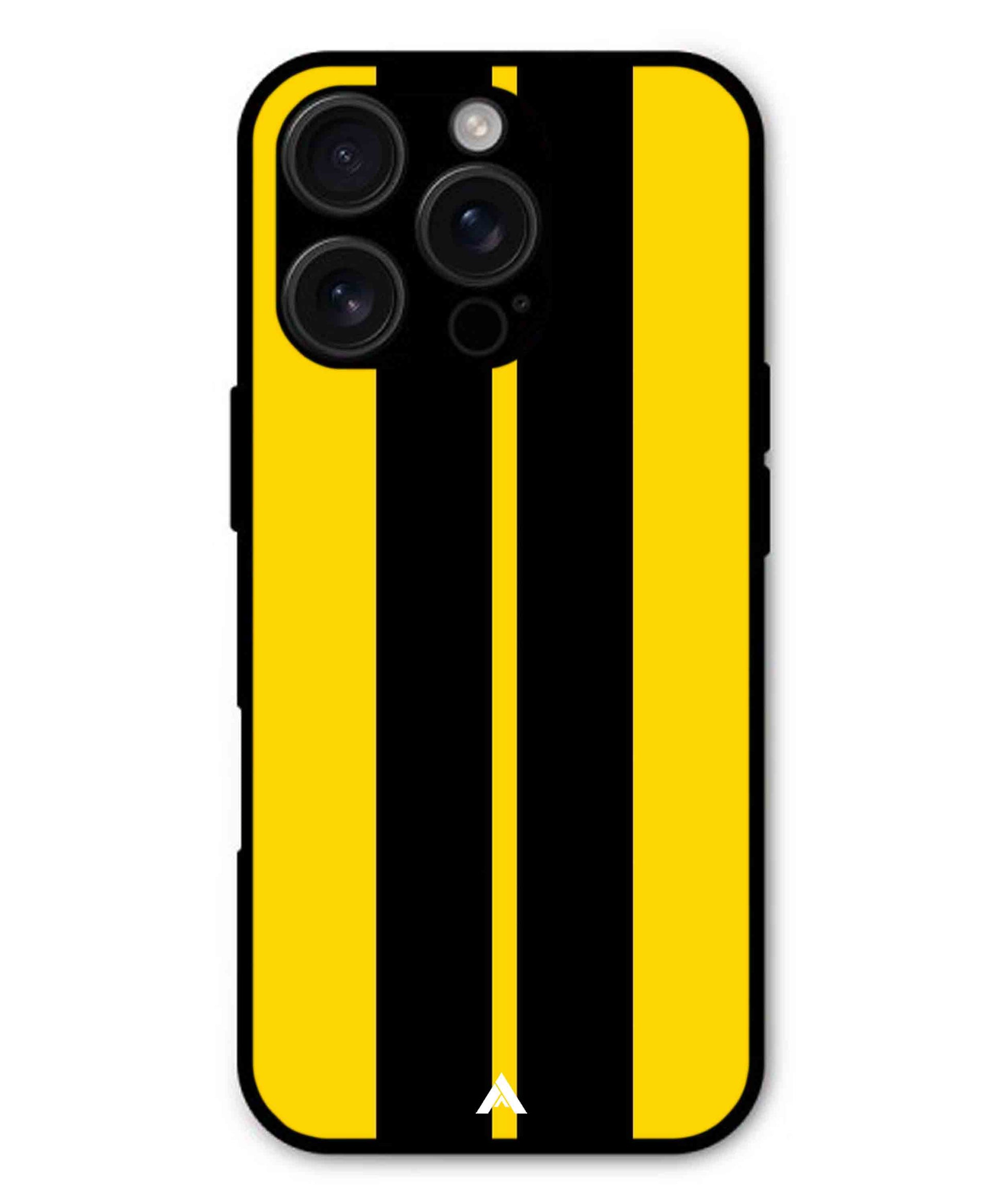 Stripe Pattern 4 Metal Back Cover Phone Case for iPhone 13 Pro