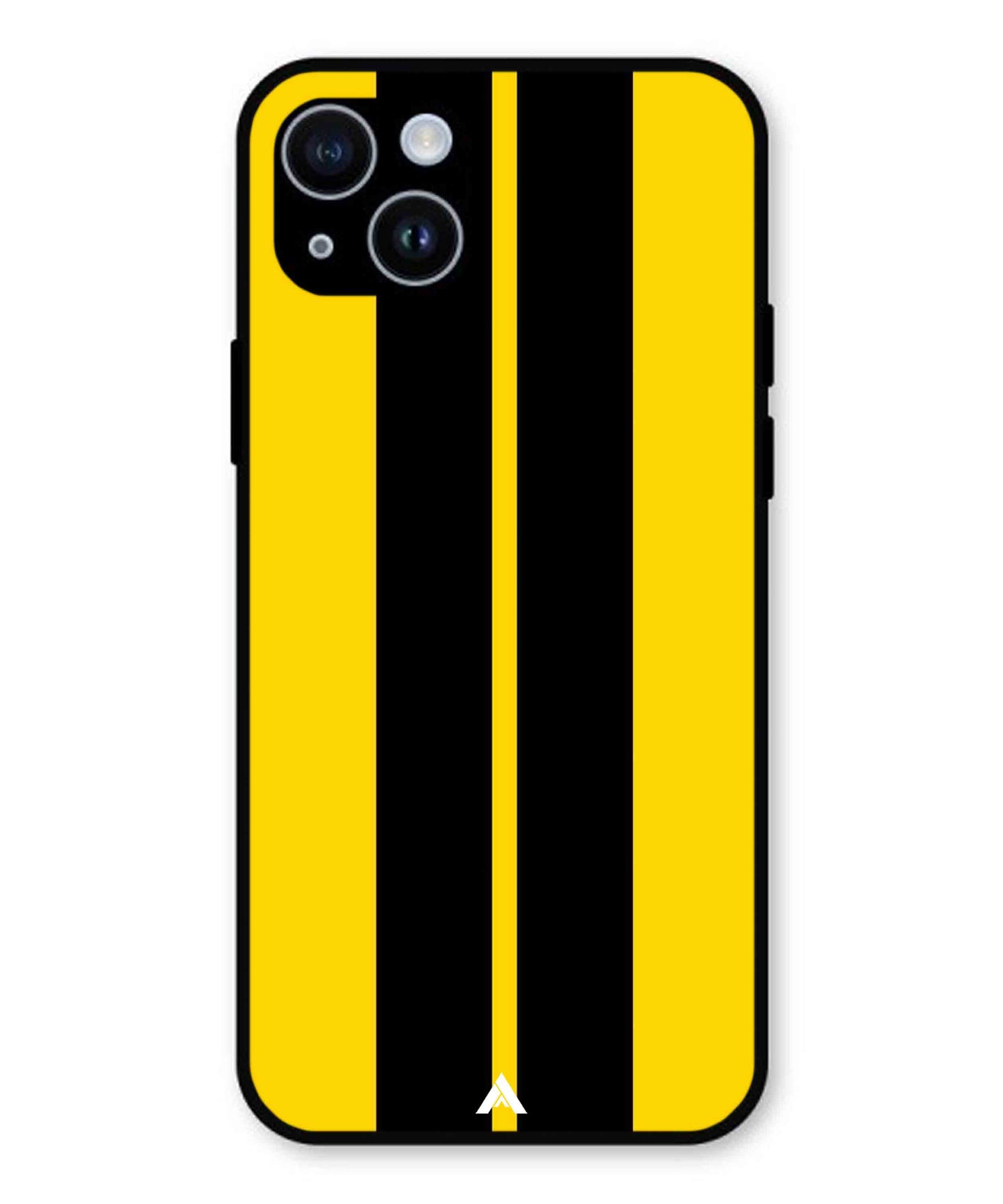 Stripe Pattern 4 Metal Back Cover Phone Case for iPhone 14