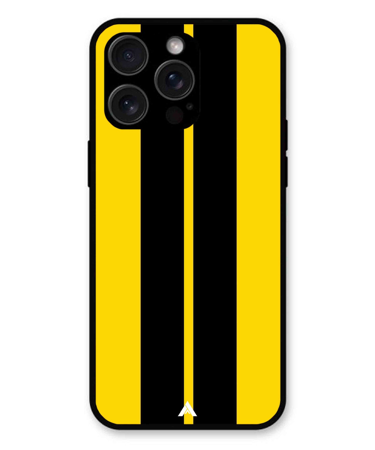 Stripe Pattern 4 Metal Back Cover Phone Case for iPhone 14 Pro Max