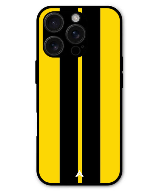 Stripe Pattern 4 Metal Back Cover Phone Case for iPhone 16 ProMax