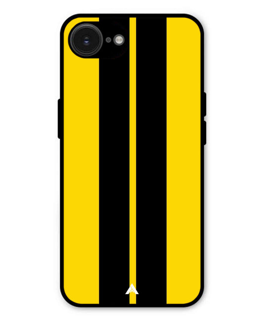 Stripe Pattern 4 Metal Back Cover Phone Case for iPhone 16e