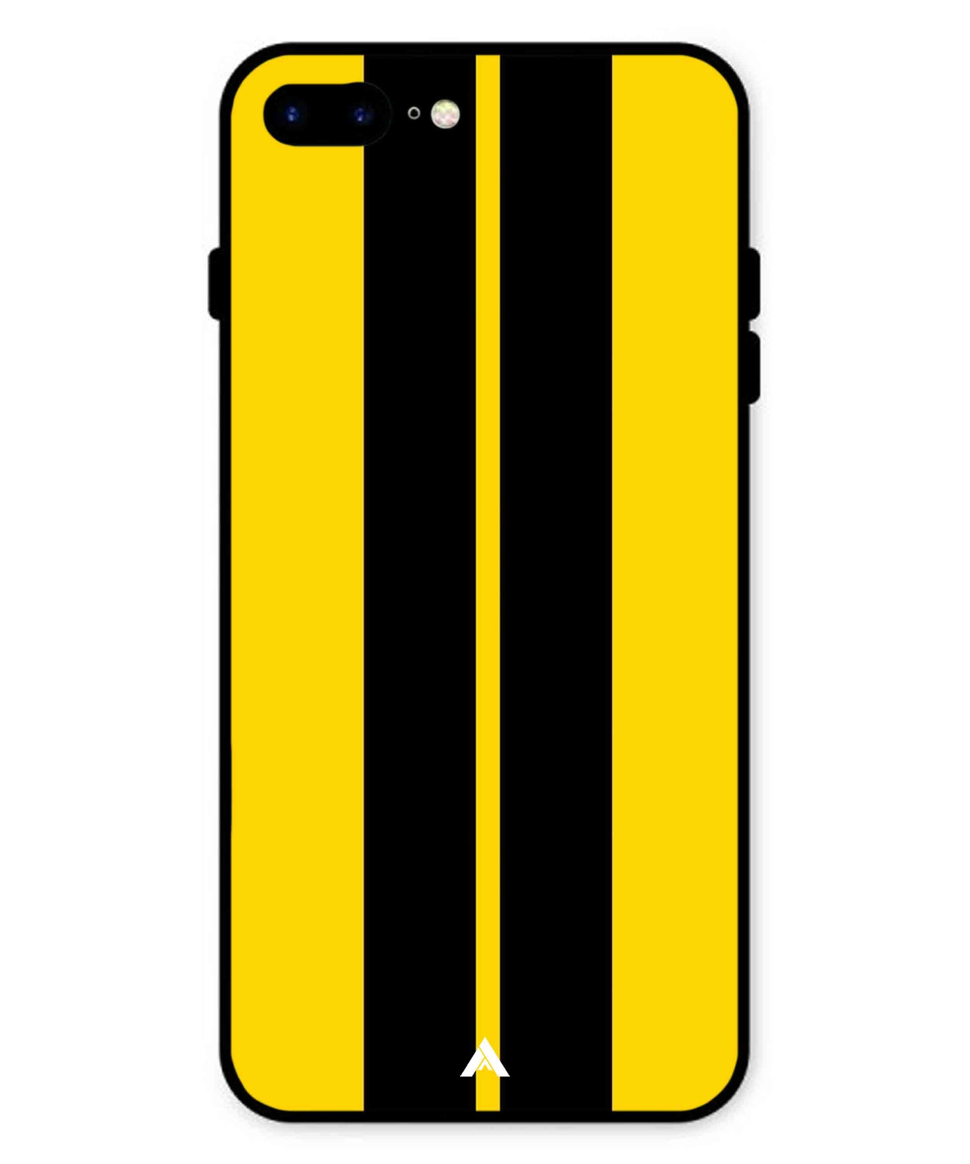 Stripe Pattern 4 Metal Back Cover Phone Case for iPhone 7 Plus