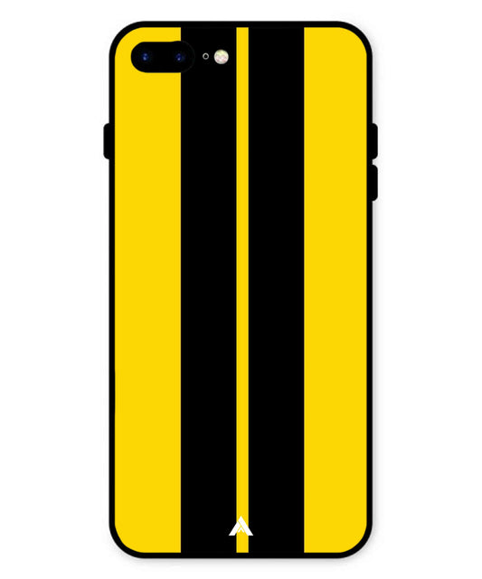 Stripe Pattern 4 Metal Back Cover Phone Case for iPhone 7 Plus