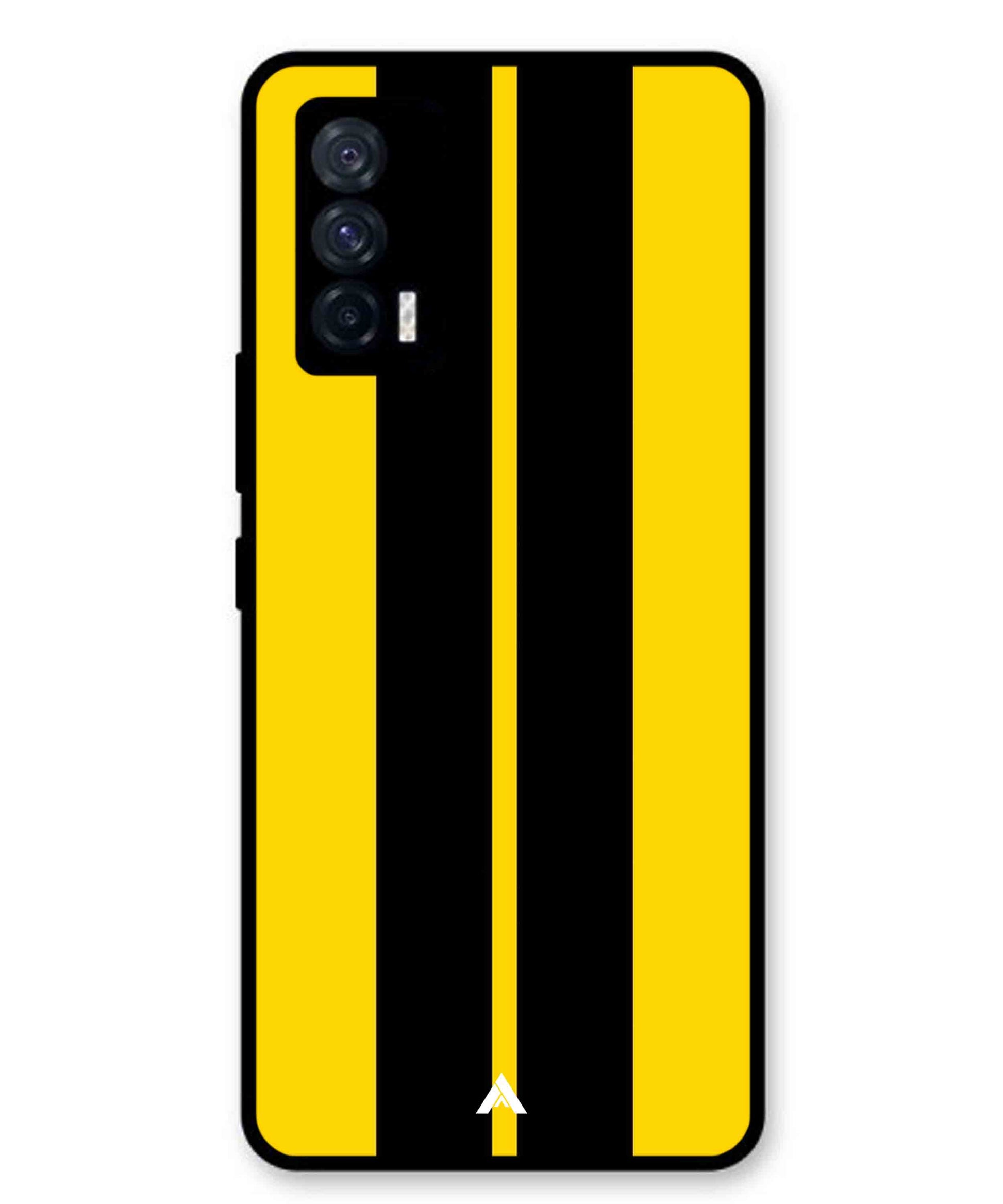Stripe Pattern 4 Metal Back Cover Phone Case for iQOO 7