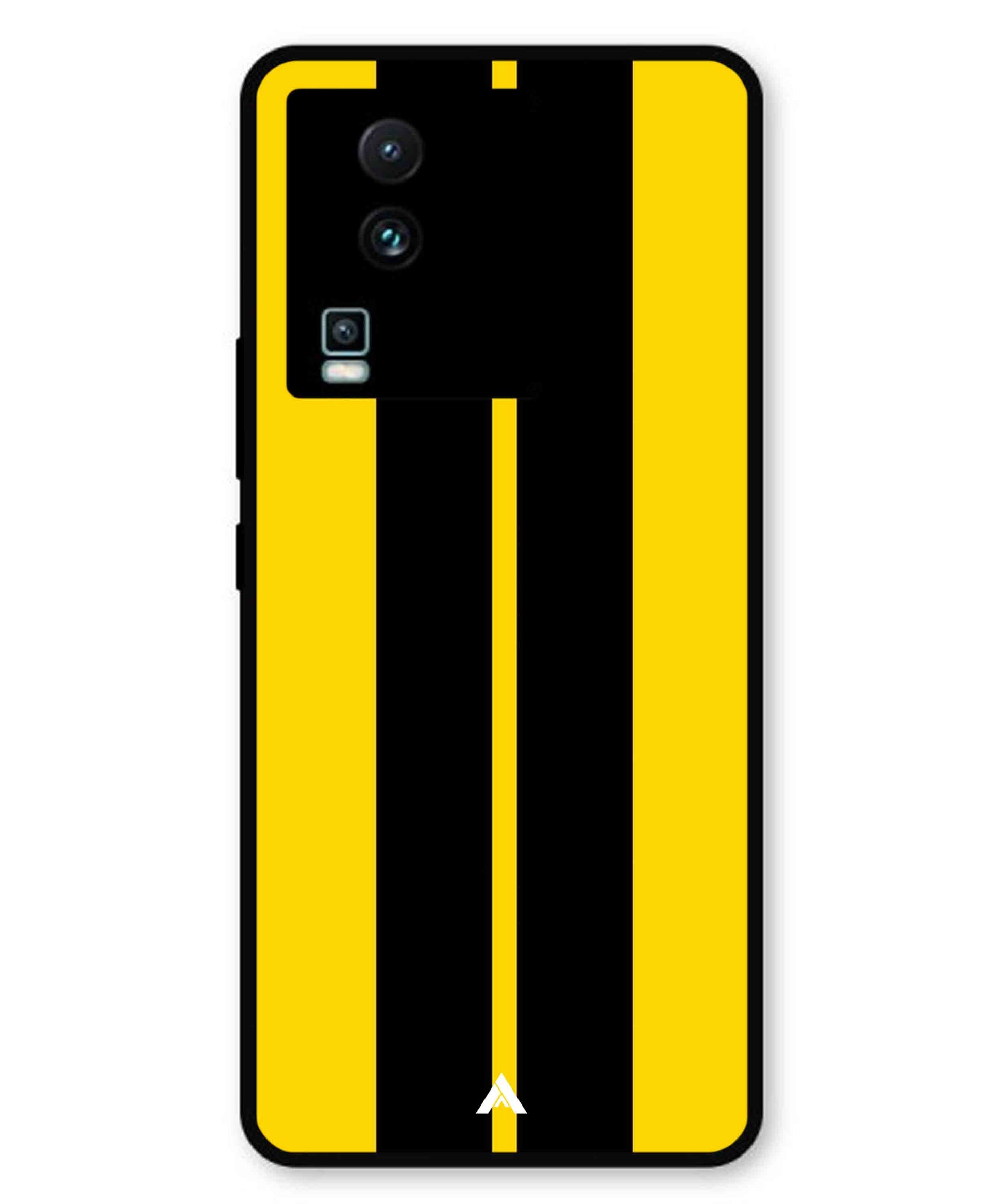 Stripe Pattern 4 Metal Back Cover Phone Case for iQOO Neo 7