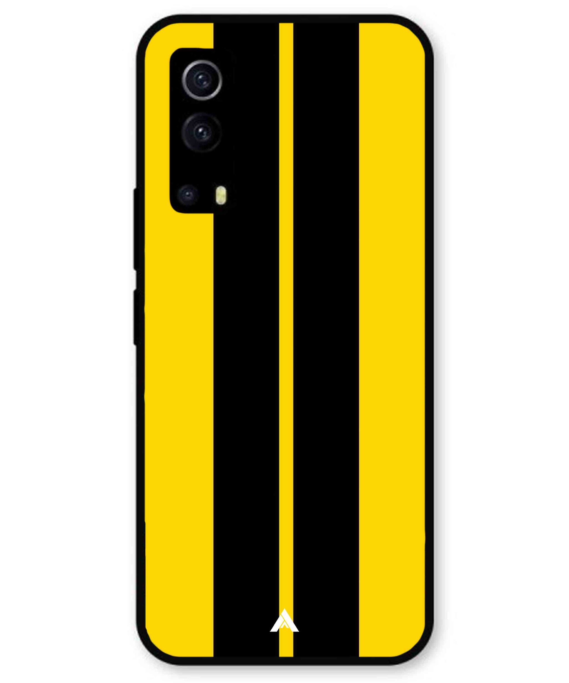 Stripe Pattern 4 Metal Back Cover Phone Case for iQOO Z3