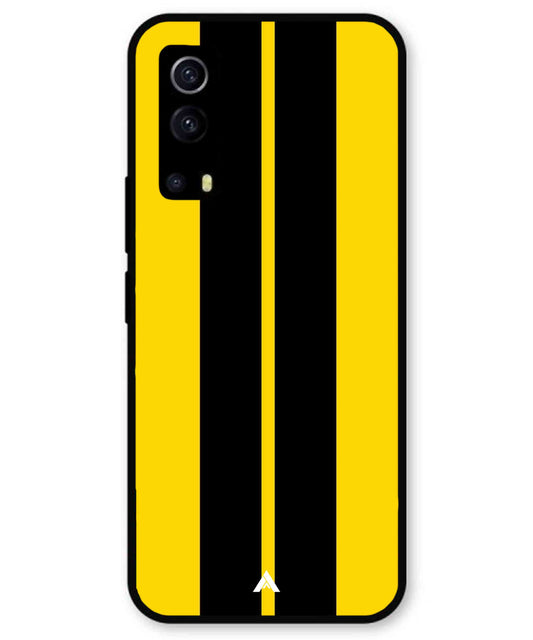 Stripe Pattern 4 Metal Back Cover Phone Case for iQOO Z3