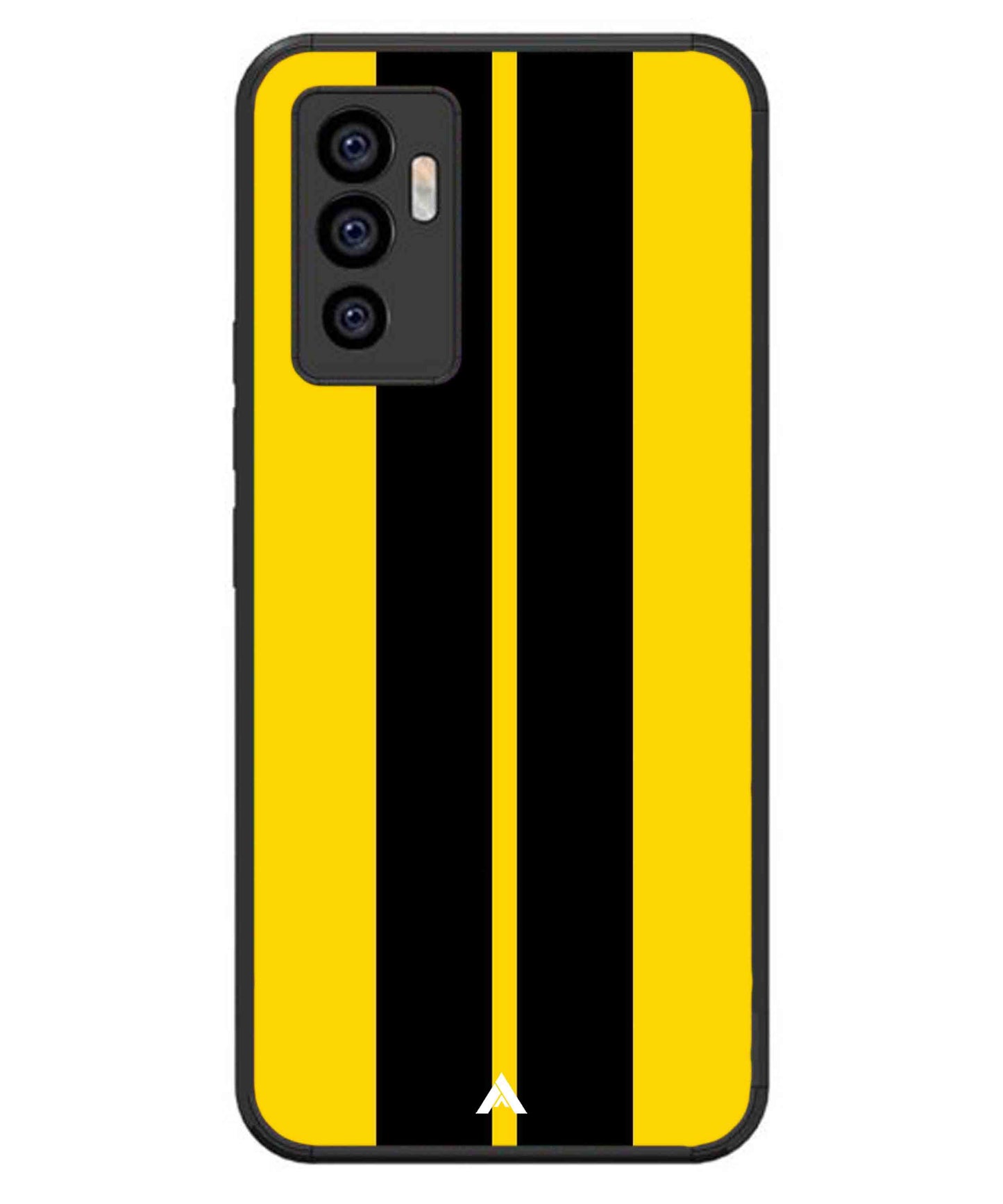 Stripe Pattern 4 Metal Back Cover Phone Case for iQOO Z6