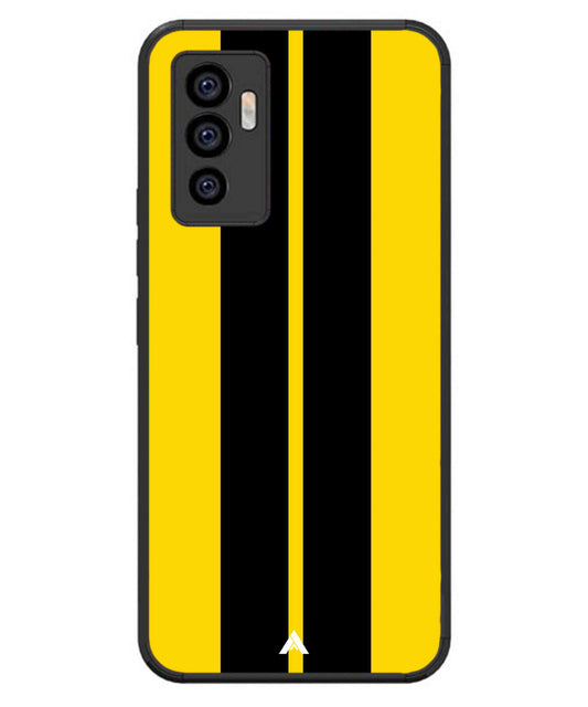 Stripe Pattern 4 Metal Back Cover Phone Case for iQOO Z6