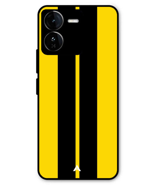 Stripe Pattern 4 Metal Back Cover Phone Case for iQOO Z9