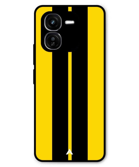 Stripe Pattern 4 Metal Back Cover Phone Case for iQOO Z9x