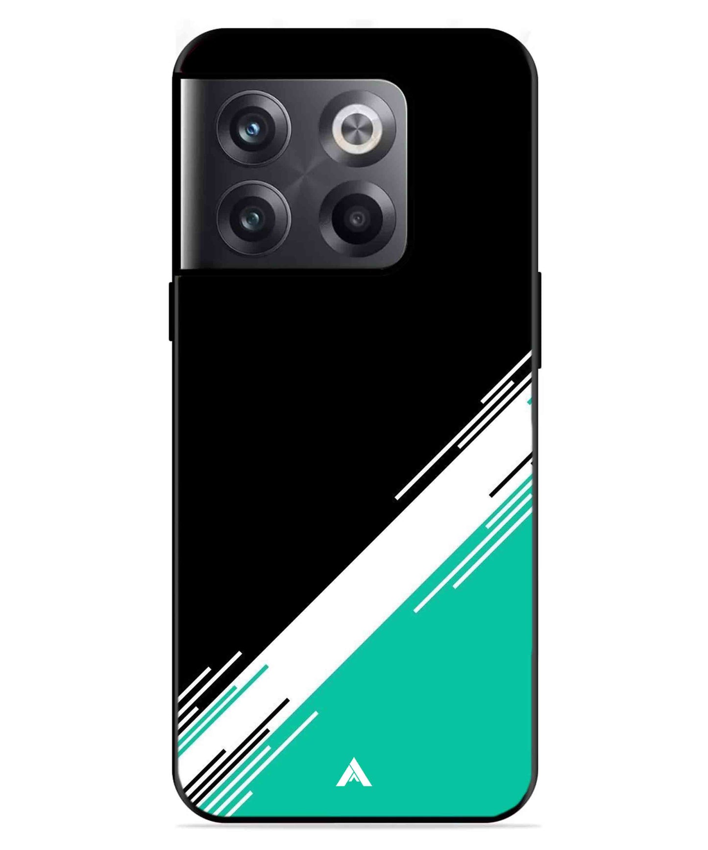 Stripe Pattern 5 Metal Back Cover Phone Case for Oneplus 10T