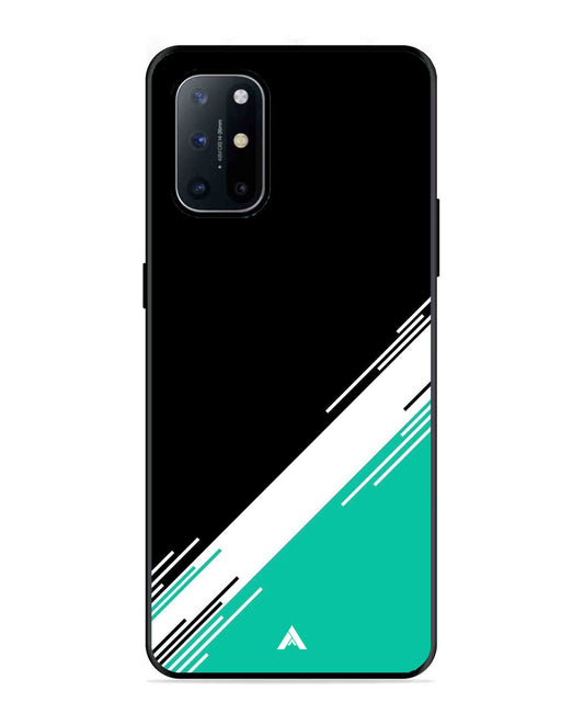 Stripe Pattern 5 Metal Back Cover Phone Case for Oneplus 8T