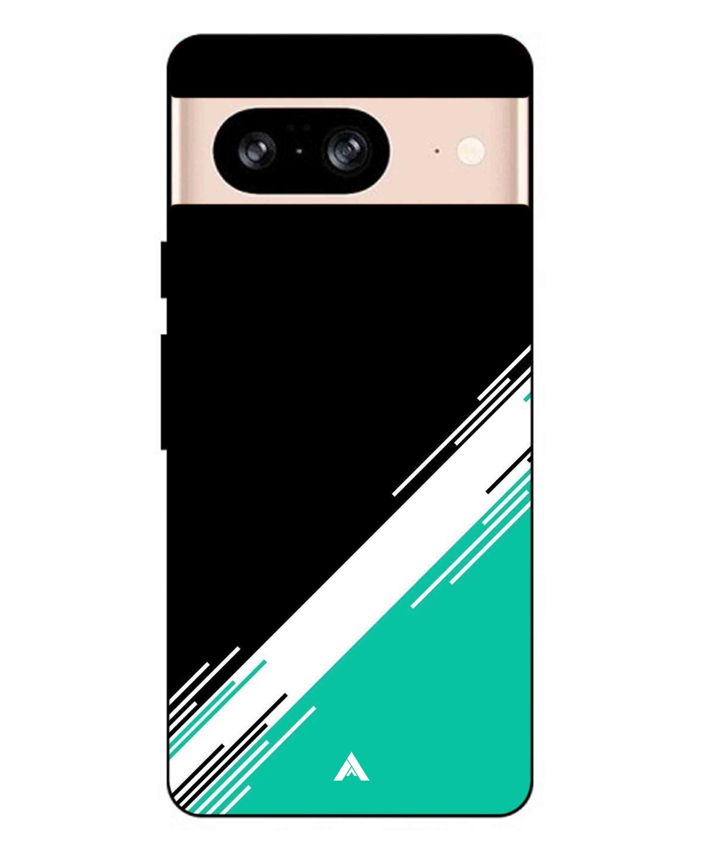 Stripe Pattern 5 Metal Back Cover Phone Case for Pixel 8