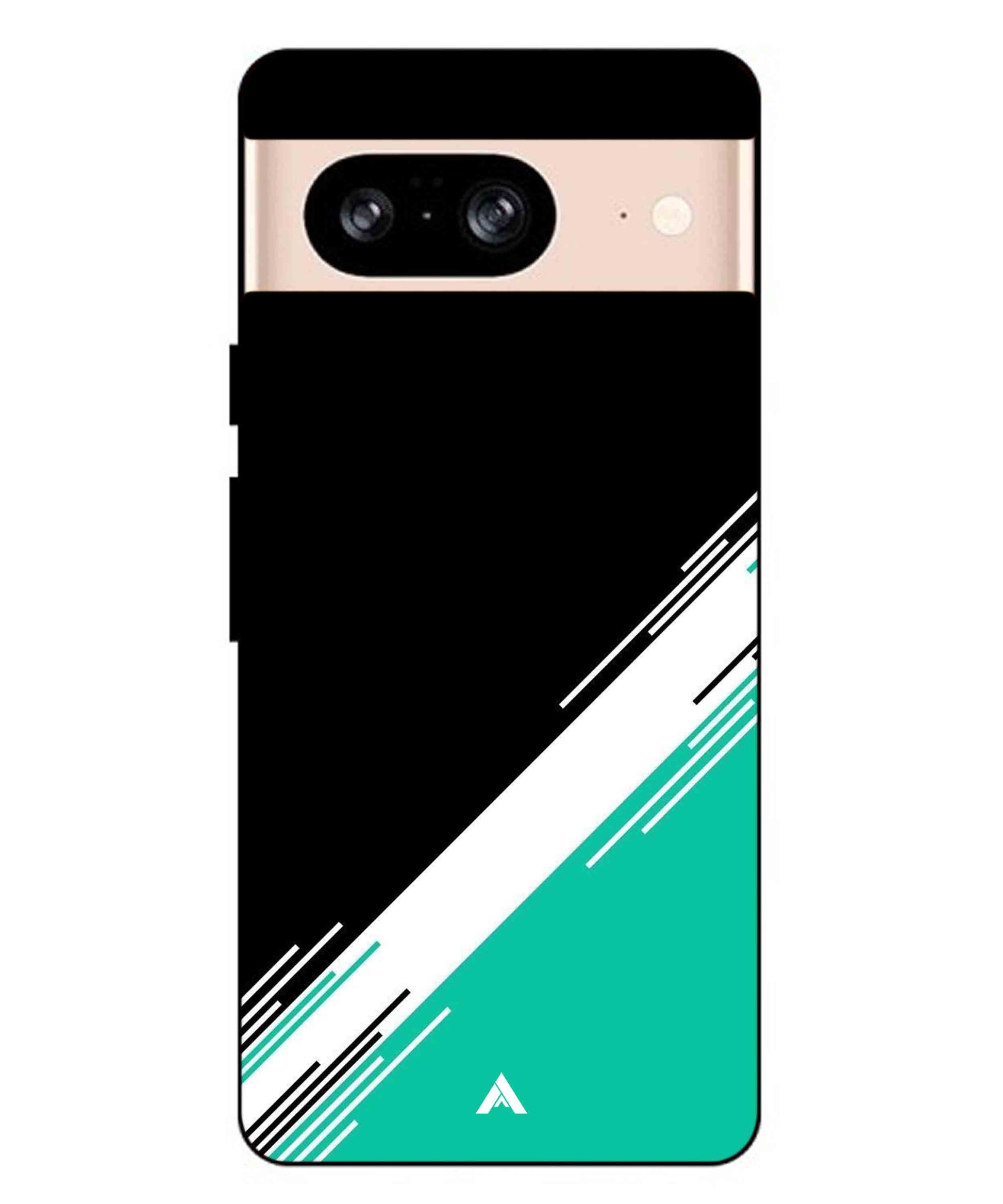 Stripe Pattern 5 Metal Back Cover Phone Case for Pixel 8