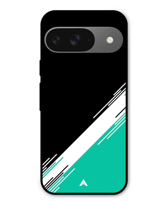 Stripe Pattern 5 Metal Back Cover Phone Case for Pixel 9