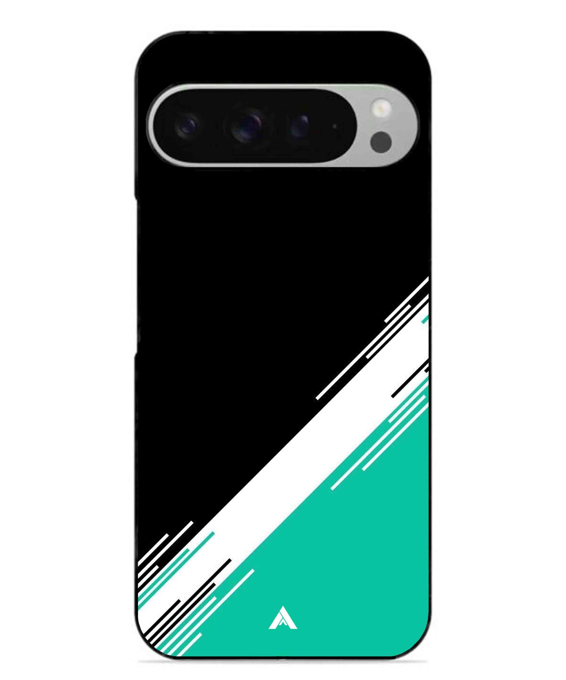 Stripe Pattern 5 Metal Back Cover Phone Case for Pixel 9 Pro